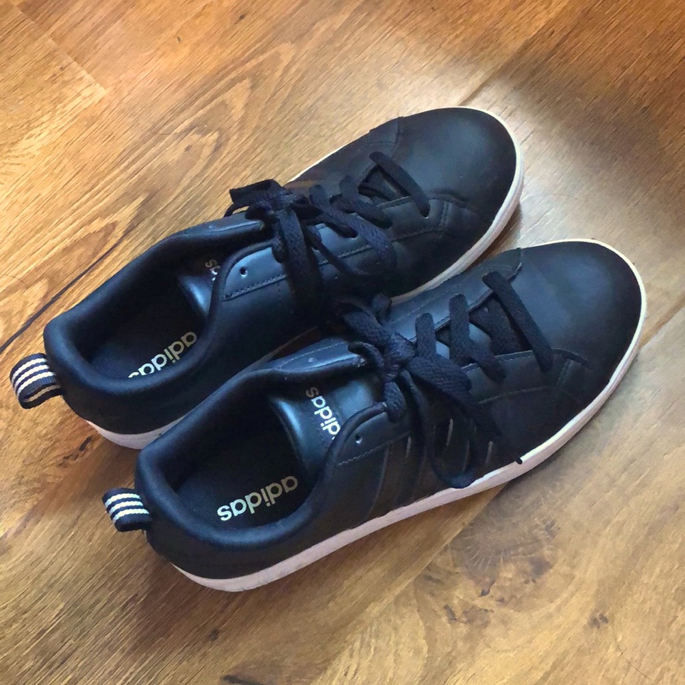 Selling Black and White Adidas shoes